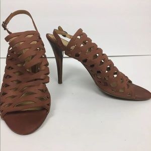 Nine West Sandals SZ 8.5M Heels Open Toe SmIleyDay